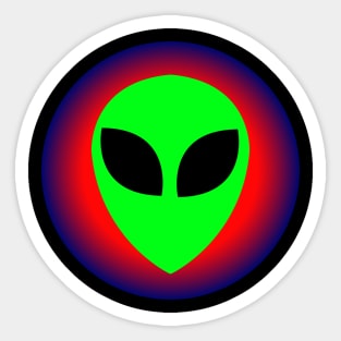 Alien Head Sticker